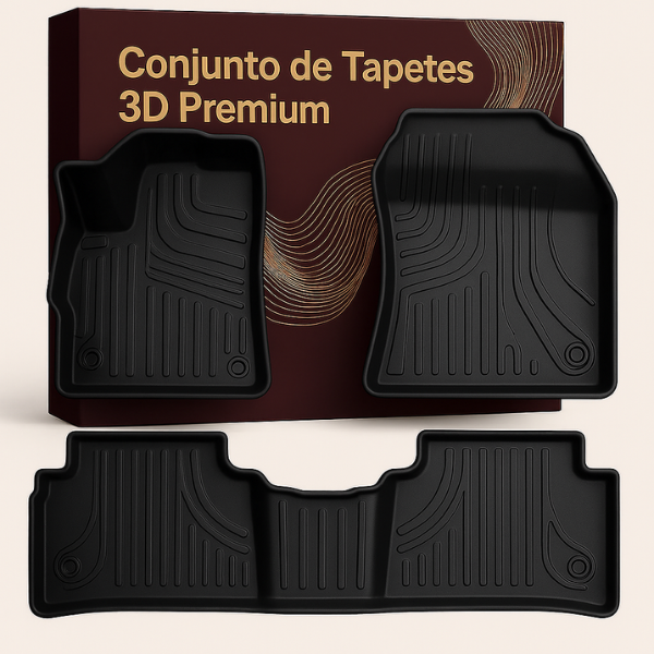 Tapete Automotivo 3D Sob Medida com LOGO – Encaixe Perfeito e Proteção Total