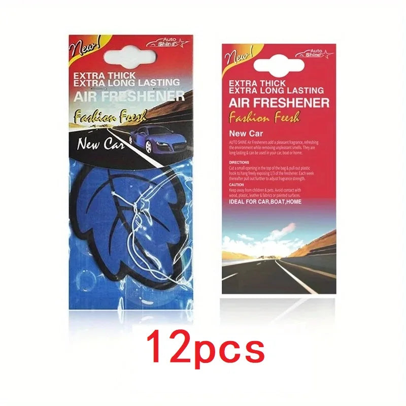 Aromatizador de Carro em Papel Perfumado – Formato de Folha