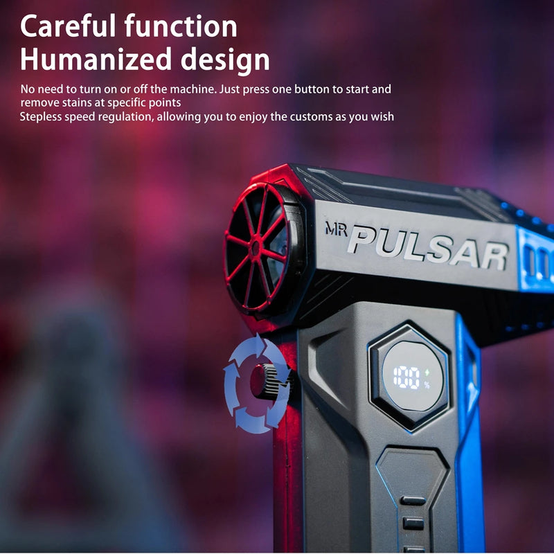 Soprador Turbo Jet 990000RPM com Função de Aspiração e Bateria 10000mAh