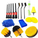 Kit de Escovas para Detalhamento Automotivo PWS – Limpeza Profunda e Versátil para Carros e Motos