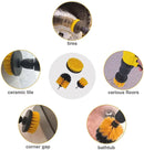 Kit de Escovas para Detalhamento Automotivo PWS – Limpeza Profunda e Versátil para Carros e Motos