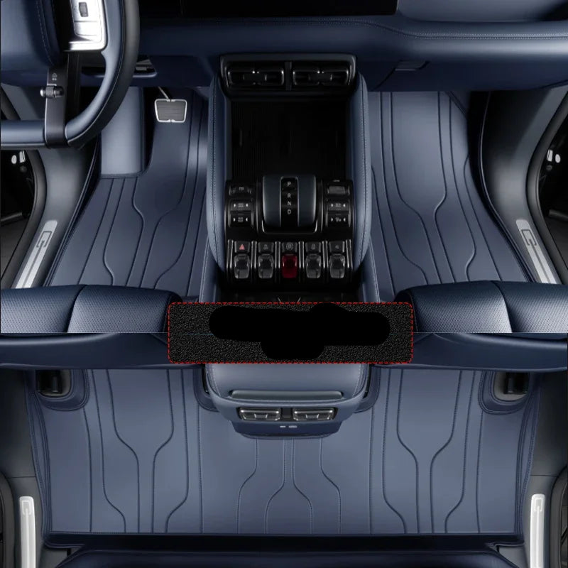 Tapete Automotivo de Luxo em Couro Nappa – Sob Medida e Impermeável