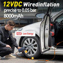 Bomba de Ar Digital Portátil com Dupla Alimentação – Ideal para Carros e Motos