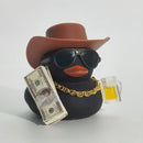 Pato Decorativo Cowboy para Painel de Carro