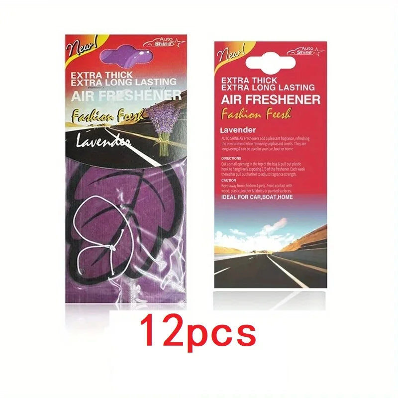 Aromatizador de Carro em Papel Perfumado – Formato de Folha