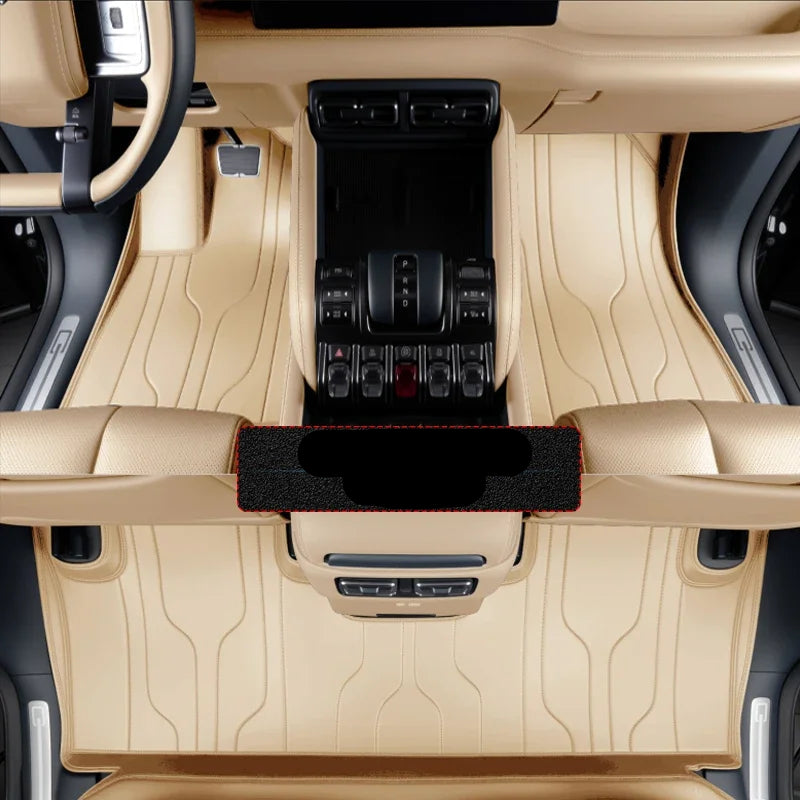 Tapete Automotivo de Luxo em Couro Nappa – Sob Medida e Impermeável
