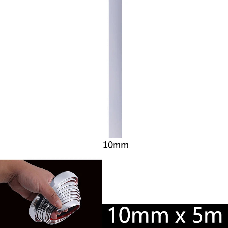 Fita Cromada Decorativa e Protetora para Carros – 3M / 5M