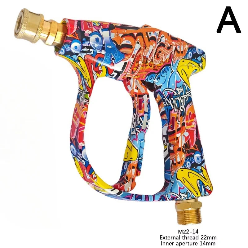 Pistola de Água de Alta Pressão 4350PSI com Design Graffiti e Kit de Espuma
