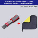 Escova Multiuso de Limpeza para Saídas de Ar Automotivas