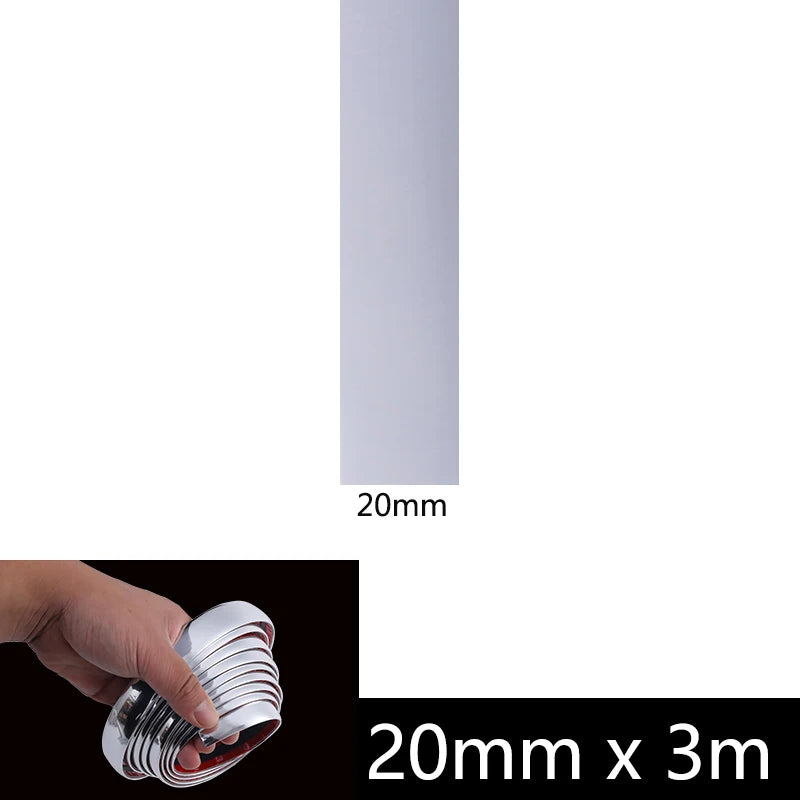 Fita Cromada Decorativa e Protetora para Carros – 3M / 5M