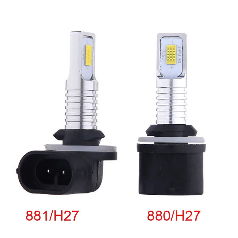 Par de Lâmpadas de LED H27 (880/881) para Farol e Neblina – 20000LM 6500K