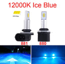 Par de Lâmpadas de LED H27 (880/881) para Farol e Neblina – 20000LM 6500K